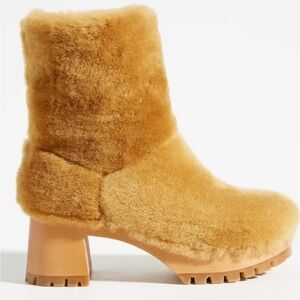 Swedish Hasbeens Tan Ankle Booties